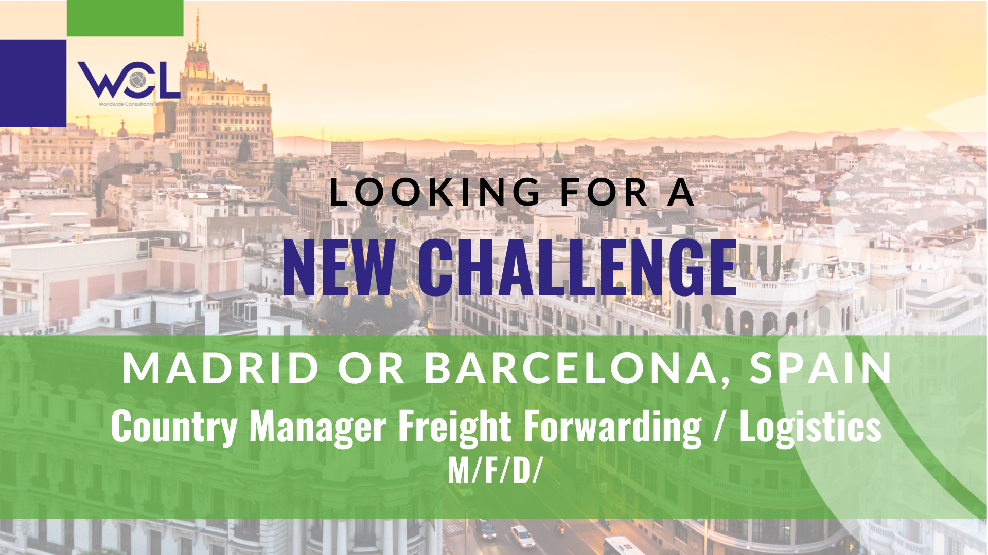 Country Manager Freight Forwarding Logistics Madrid or Barcelona, Spain