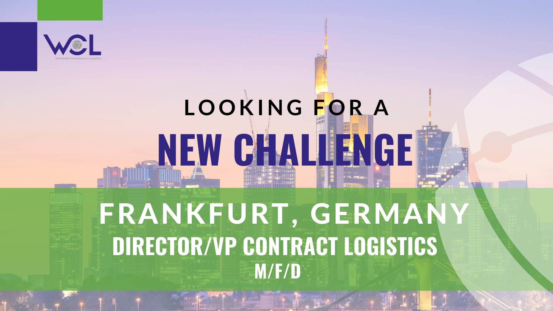 Director/VP Contract Logistics, Frankfurt Germany m/f/d